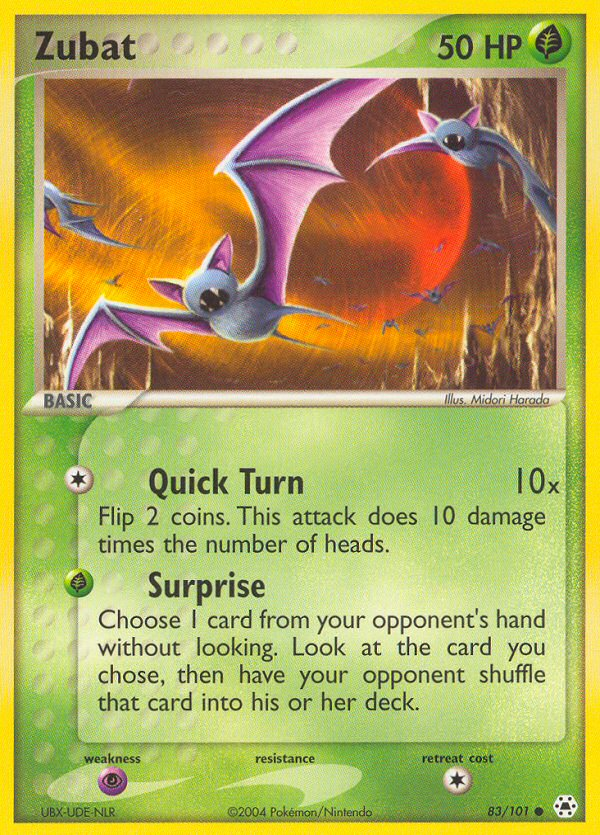 Zubat (83/101) [EX: Hidden Legends] | Galaxy Games LLC