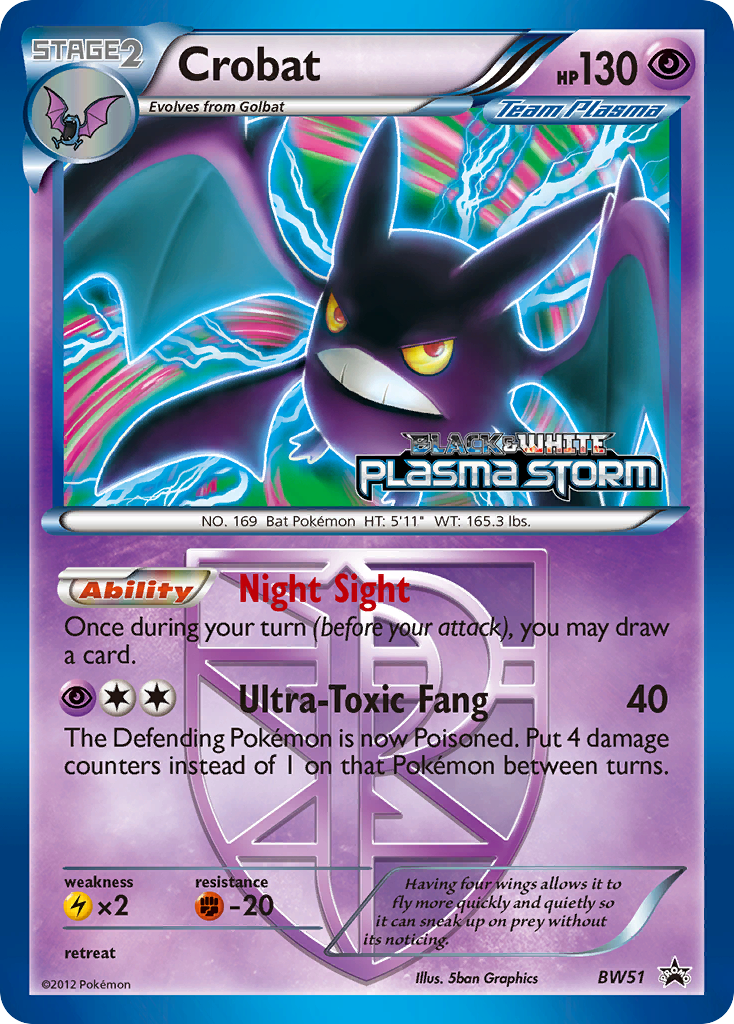 Crobat (BW51) [Black & White: Black Star Promos] | Galaxy Games LLC