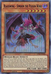 Blackwing - Simoon the Poison Wind (Blue) [LDS2-EN040] Ultra Rare | Galaxy Games LLC