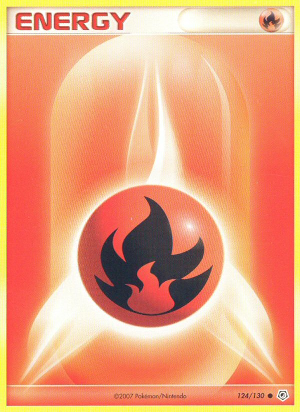 Fire Energy (124/130) [Diamond & Pearl: Base Set] | Galaxy Games LLC