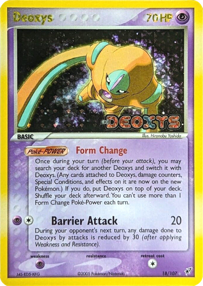 Deoxys (18/107) (Stamped) [EX: Deoxys] | Galaxy Games LLC