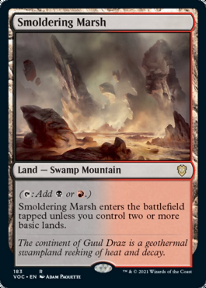 Smoldering Marsh [Innistrad: Crimson Vow Commander] | Galaxy Games LLC