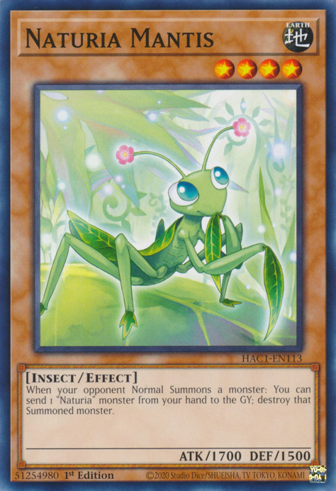 Naturia Mantis [HAC1-EN113] Common | Galaxy Games LLC