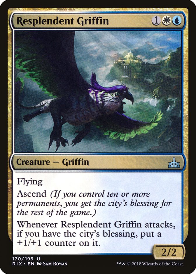 Resplendent Griffin [Rivals of Ixalan] | Galaxy Games LLC