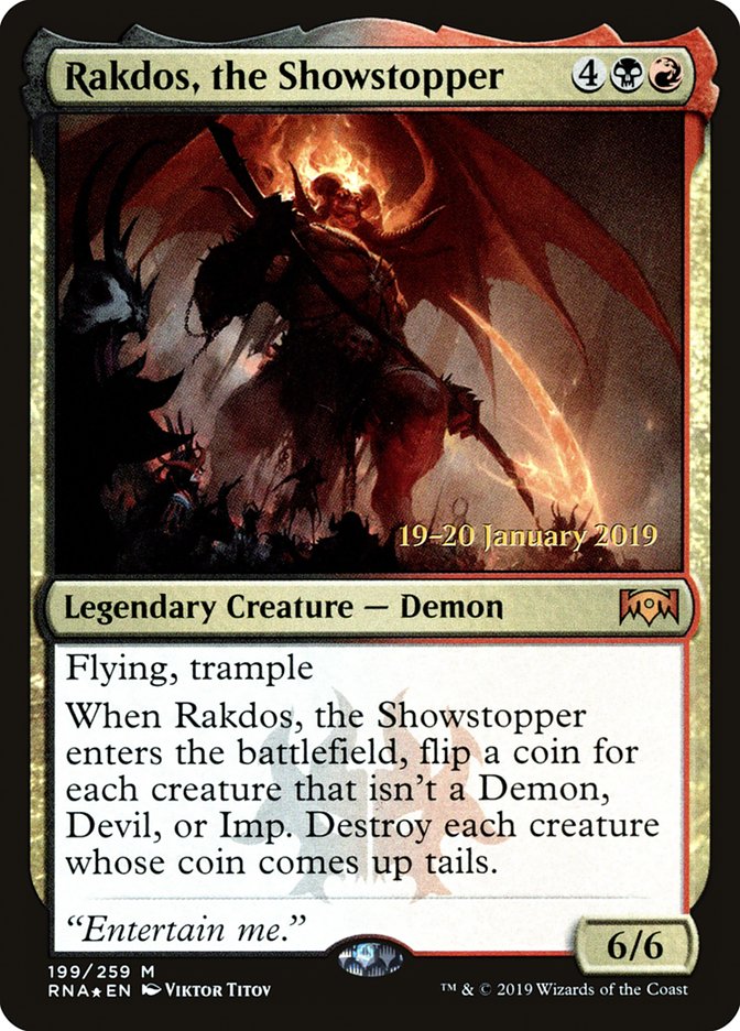 Rakdos, the Showstopper [Ravnica Allegiance Prerelease Promos] | Galaxy Games LLC