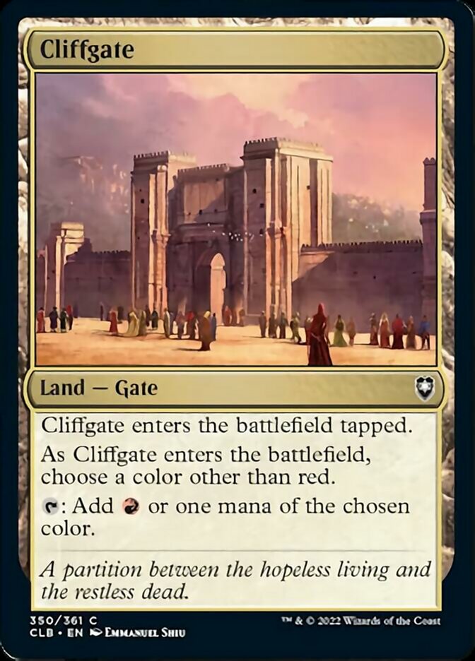 Cliffgate [Commander Legends: Battle for Baldur's Gate] | Galaxy Games LLC