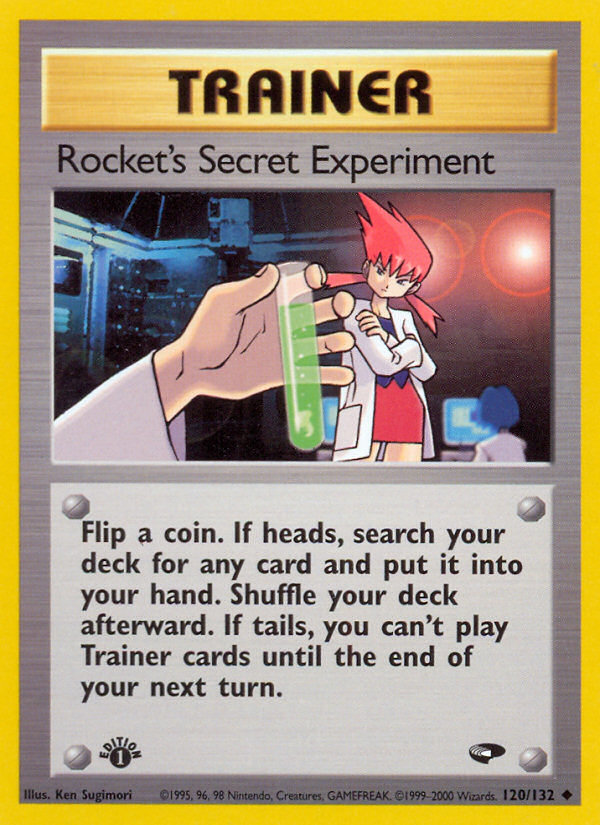 Rocket's Secret Experiment (120/132) [Gym Challenge 1st Edition] | Galaxy Games LLC