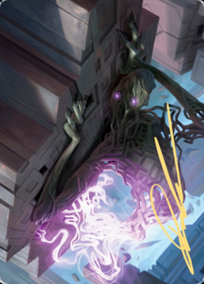 Skyclave Shade Art Card (Gold-Stamped Signature) [Zendikar Rising Art Series] | Galaxy Games LLC