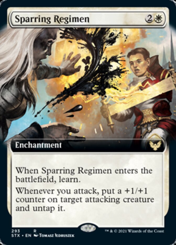 Sparring Regimen (Extended Art) [Strixhaven: School of Mages] | Galaxy Games LLC