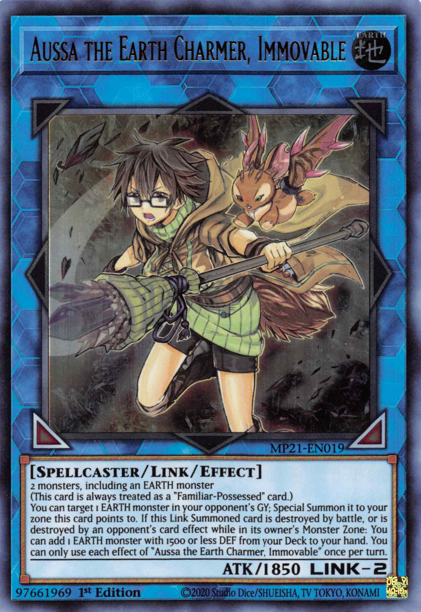 Aussa the Earth Charmer, Immovable [MP21-EN019] Ultra Rare | Galaxy Games LLC