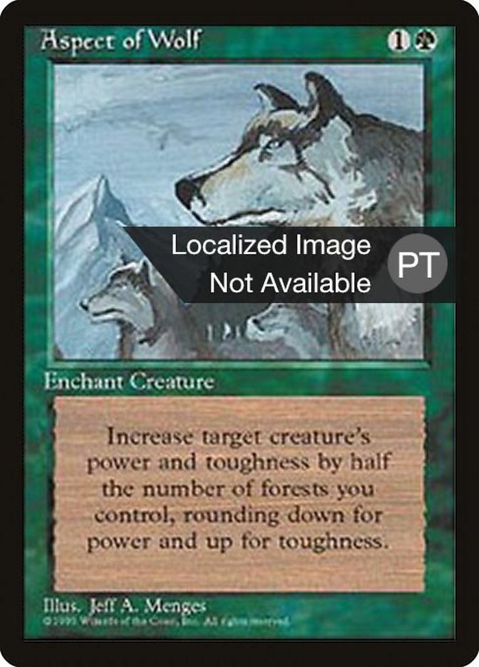 Aspect of Wolf [Fourth Edition (Foreign Black Border)] | Galaxy Games LLC