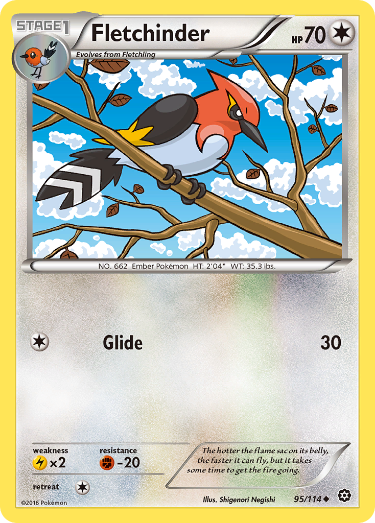 Fletchinder (95/114) [XY: Steam Siege] | Galaxy Games LLC