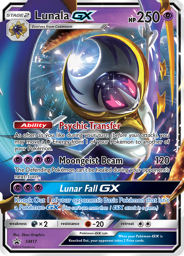 Lunala GX (SM17) [Sun & Moon: Black Star Promos] | Galaxy Games LLC