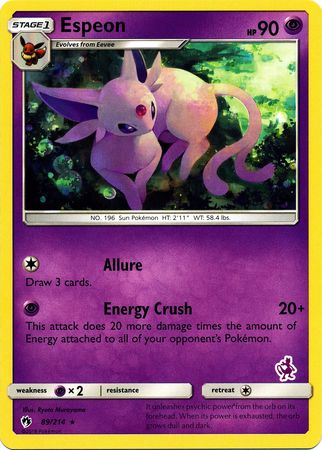 Espeon (89/214) (Mewtwo Deck) [Battle Academy 2020] | Galaxy Games LLC