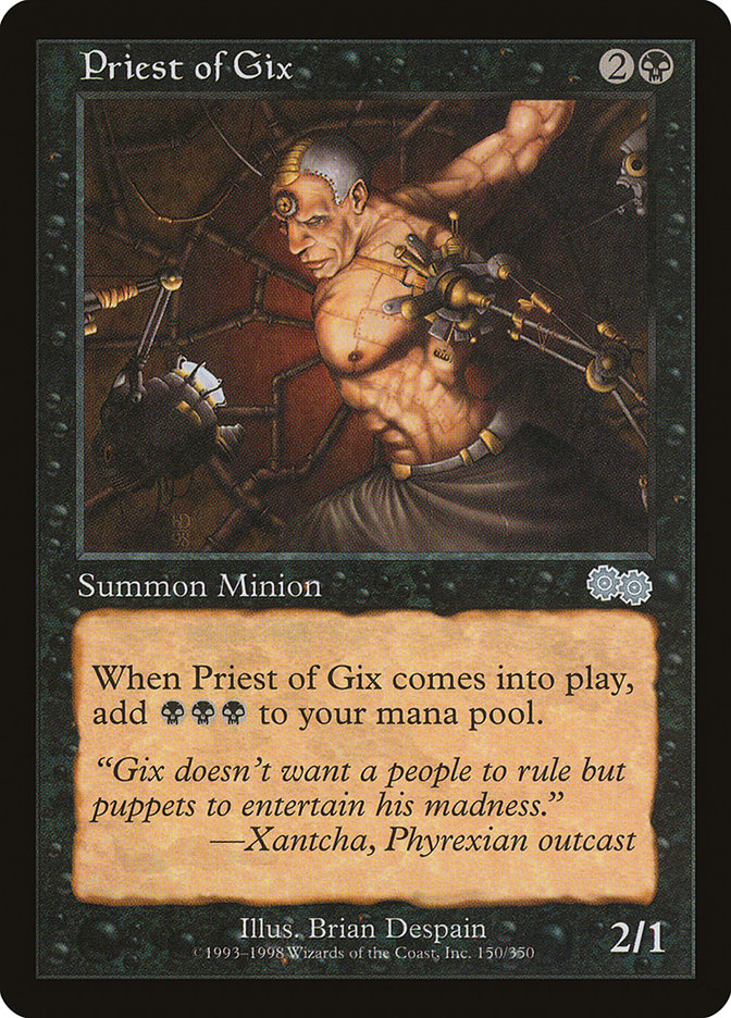 Priest of Gix [Urza's Saga] | Galaxy Games LLC