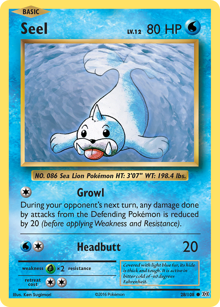 Seel (28/108) [XY: Evolutions] | Galaxy Games LLC