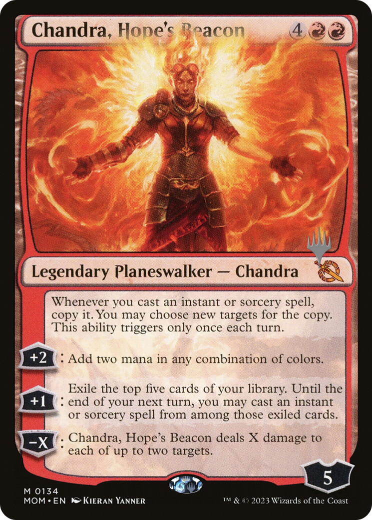 Chandra, Hope's Beacon (Promo Pack) [March of the Machine Promos] | Galaxy Games LLC