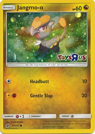 Jangmo o (75/111) (Toys R Us Promo) [Sun & Moon: Crimson Invasion] | Galaxy Games LLC