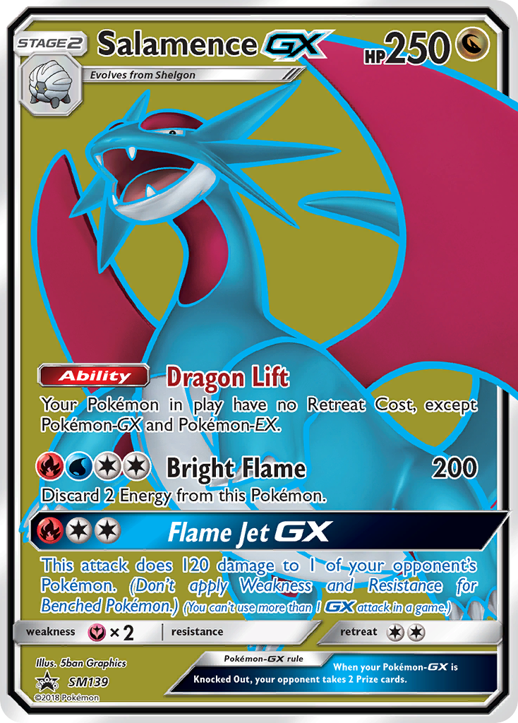 Salamence GX (SM139) [Sun & Moon: Black Star Promos] | Galaxy Games LLC