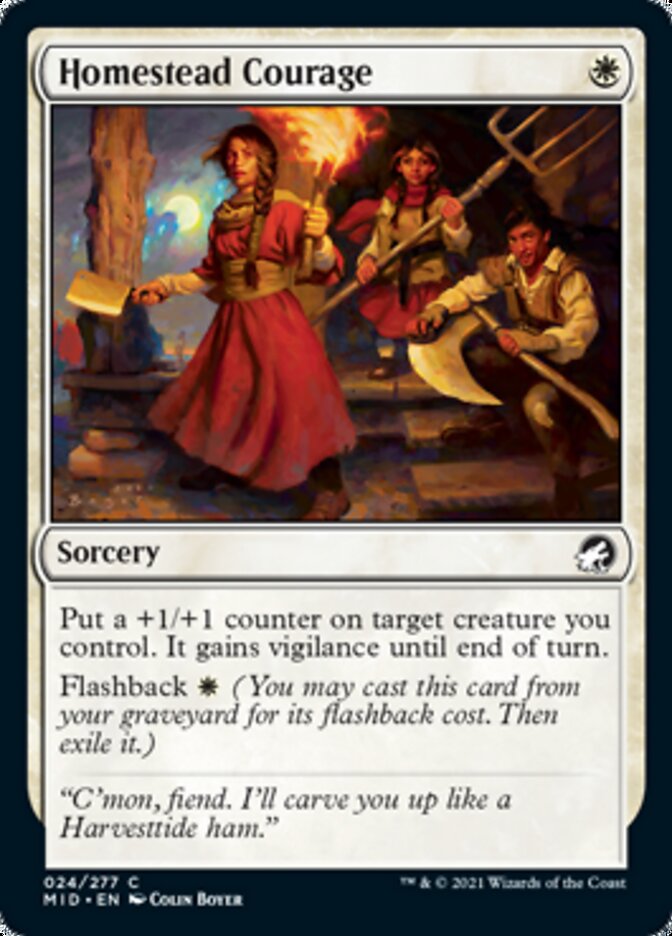 Homestead Courage [Innistrad: Midnight Hunt] | Galaxy Games LLC