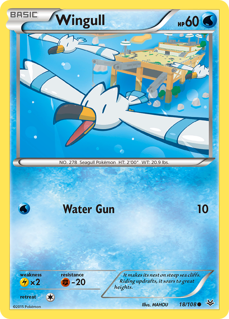 Wingull (18/108) [XY: Roaring Skies] | Galaxy Games LLC