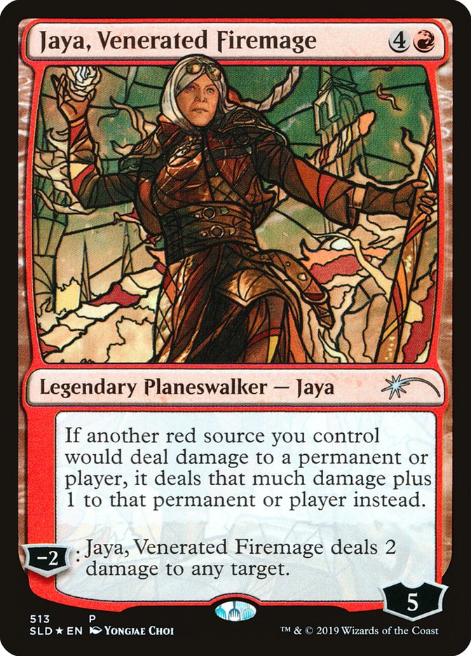 Jaya, Venerated Firemage (Stained Glass) [Secret Lair Drop Promos] | Galaxy Games LLC