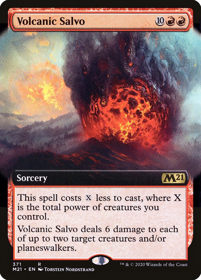 Volcanic Salvo (Extended Art) [Core Set 2021] | Galaxy Games LLC