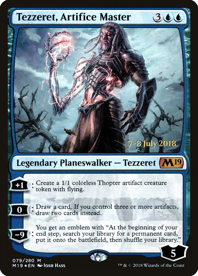 Tezzeret, Artifice Master [Core Set 2019 Prerelease Promos] | Galaxy Games LLC