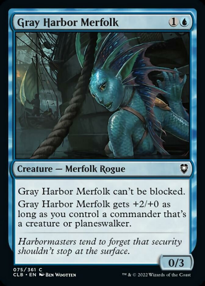 Gray Harbor Merfolk [Commander Legends: Battle for Baldur's Gate] | Galaxy Games LLC