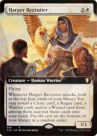 Harper Recruiter (Extended Art) [Commander Legends: Battle for Baldur's Gate] | Galaxy Games LLC