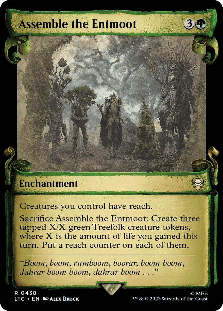 Assemble the Entmoot [The Lord of the Rings: Tales of Middle-Earth Commander Showcase Scrolls] | Galaxy Games LLC