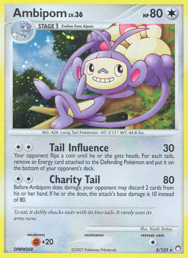 Ambipom (3/123) [Diamond & Pearl: Mysterious Treasures] | Galaxy Games LLC