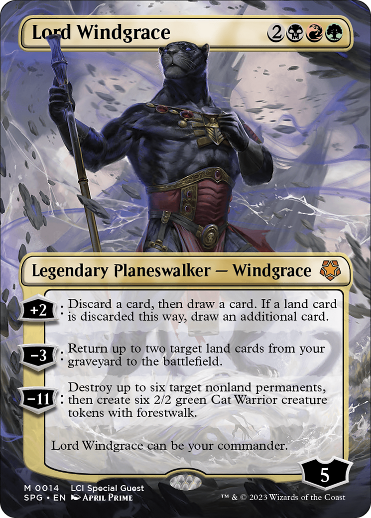 Lord Windgrace (Borderless) [The Lost Caverns of Ixalan Special Guests] | Galaxy Games LLC