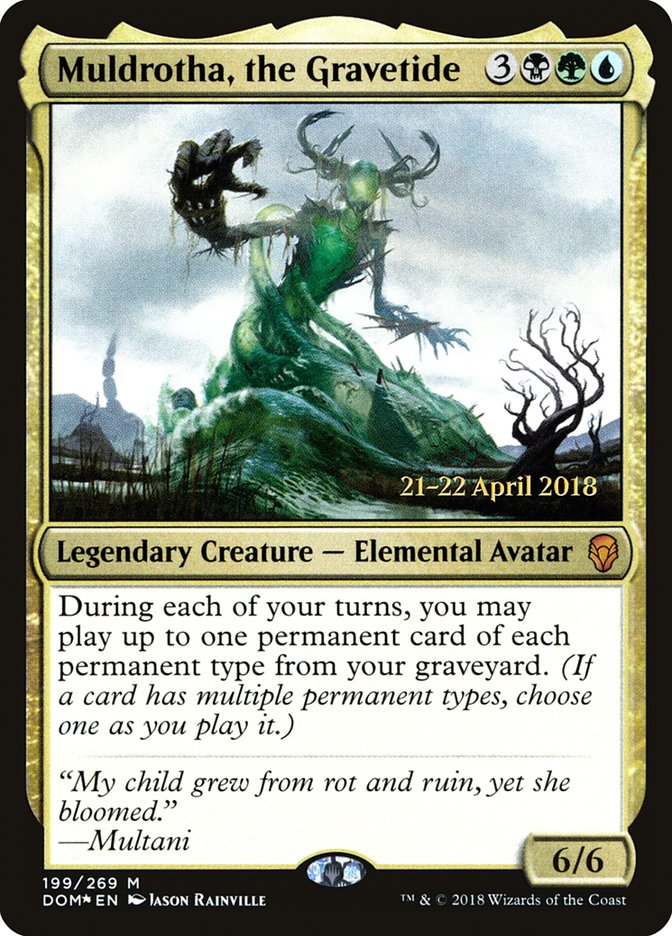 Muldrotha, the Gravetide [Dominaria Prerelease Promos] | Galaxy Games LLC