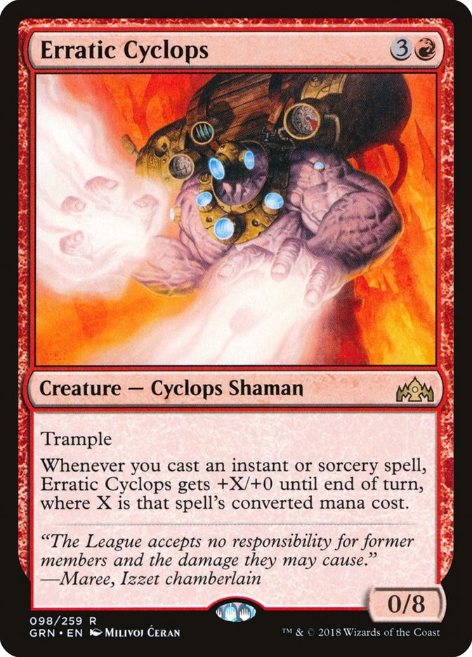 Erratic Cyclops [Guilds of Ravnica] | Galaxy Games LLC