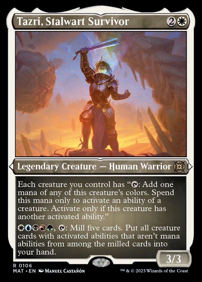 Tazri, Stalwart Survivor (Foil Etched) [March of the Machine: The Aftermath] | Galaxy Games LLC