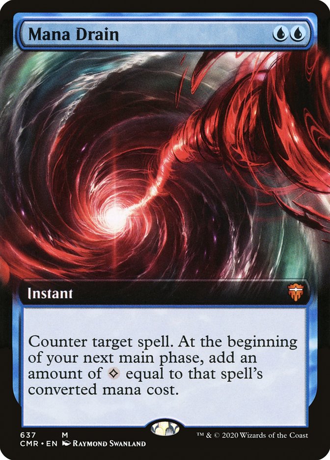 Mana Drain (Extended Art) [Commander Legends] | Galaxy Games LLC