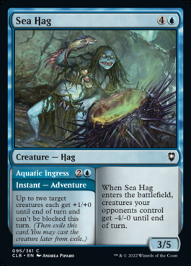 Sea Hag // Aquatic Ingress [Commander Legends: Battle for Baldur's Gate] | Galaxy Games LLC