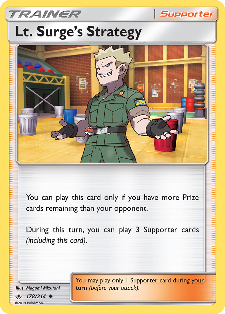 Lt. Surge's Strategy (178/214) [Sun & Moon: Unbroken Bonds] | Galaxy Games LLC