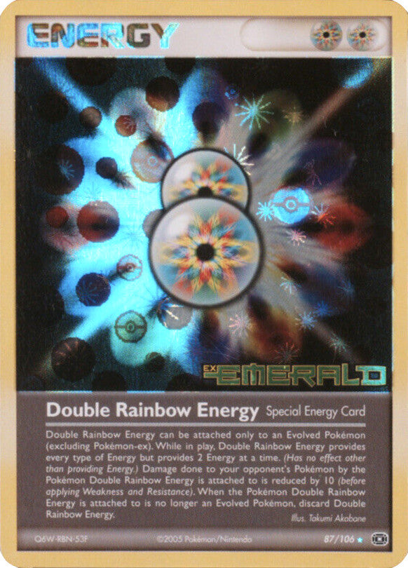 Double Rainbow Energy (87/106) (Stamped) [EX: Emerald] | Galaxy Games LLC