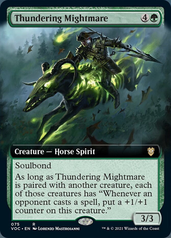 Thundering Mightmare (Extended Art) [Innistrad: Crimson Vow Commander] | Galaxy Games LLC