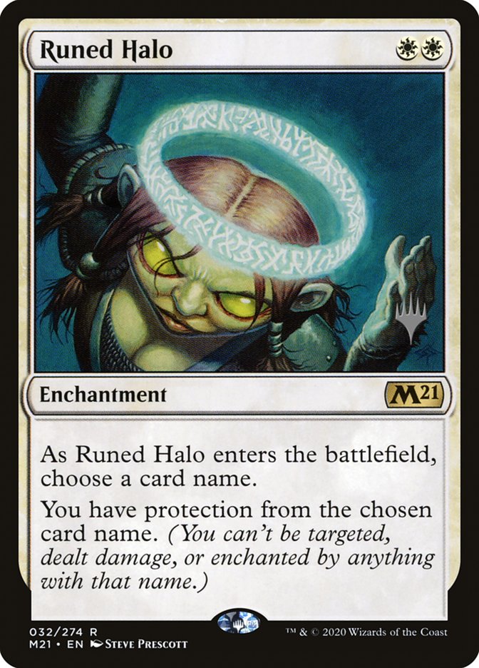 Runed Halo (Promo Pack) [Core Set 2021 Promos] | Galaxy Games LLC