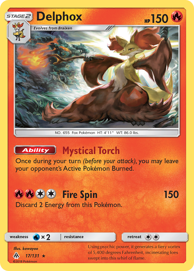 Delphox (17/131) [Sun & Moon: Forbidden Light] | Galaxy Games LLC