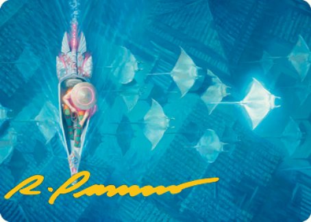 Discover the Impossible Art Card (Gold-Stamped Signature) [Kamigawa: Neon Dynasty Art Series] | Galaxy Games LLC