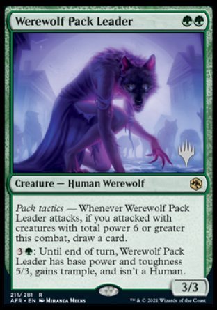 Werewolf Pack Leader (Promo Pack) [Dungeons & Dragons: Adventures in the Forgotten Realms Promos] | Galaxy Games LLC
