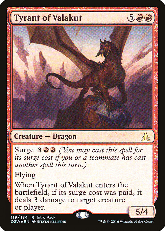 Tyrant of Valakut (Intro Pack) [Oath of the Gatewatch Promos] | Galaxy Games LLC