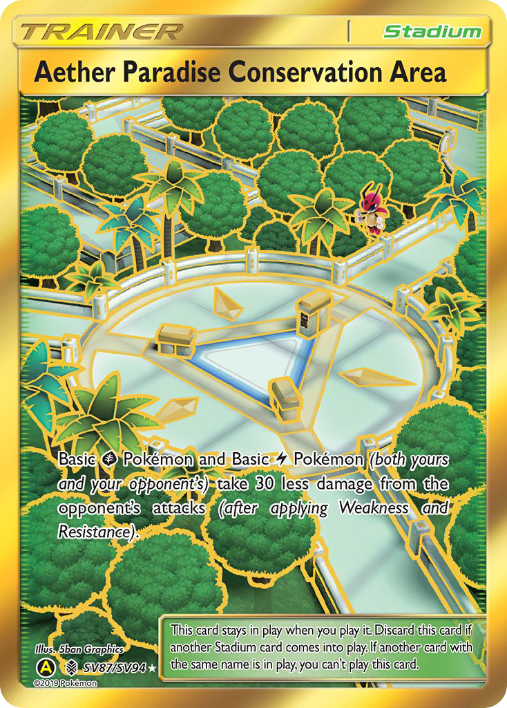 Aether Paradise Conservation Area (SV87/SV94) [Sun & Moon: Hidden Fates - Shiny Vault] | Galaxy Games LLC