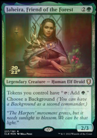 Jaheira, Friend of the Forest [Commander Legends: Battle for Baldur's Gate Prerelease Promos] | Galaxy Games LLC