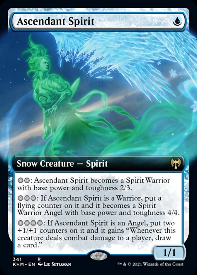 Ascendant Spirit (Extended Art) [Kaldheim] | Galaxy Games LLC