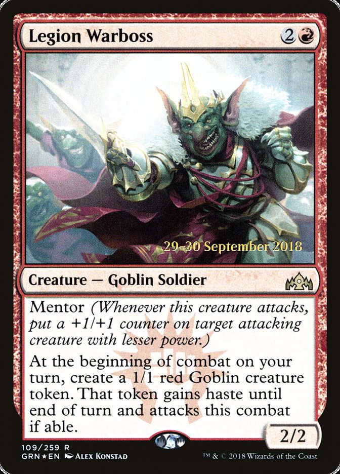 Legion Warboss [Guilds of Ravnica Prerelease Promos] | Galaxy Games LLC